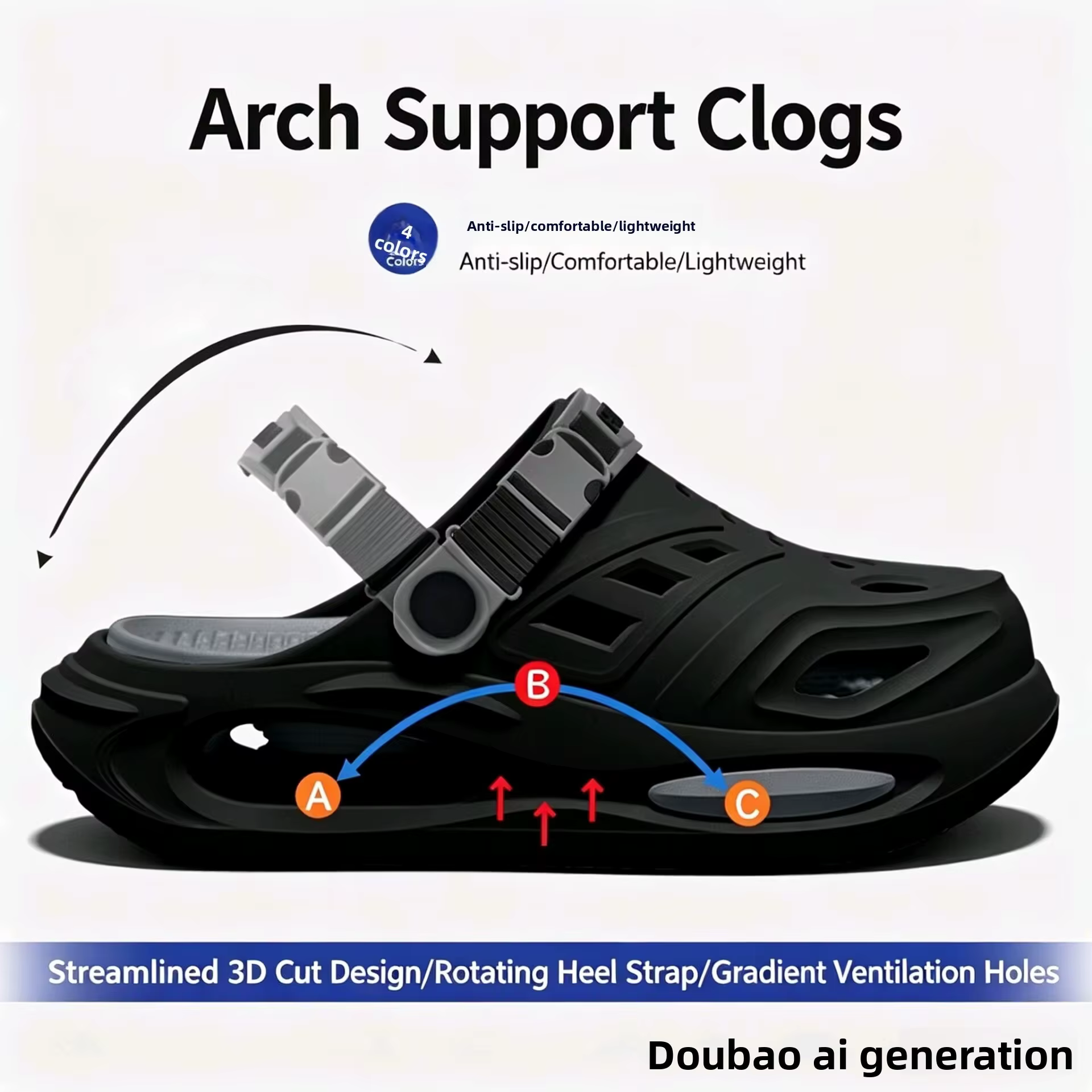 Chaussures perforées pour hommes, nouveau style, à design superposé avec soutien de la voûte plantaire, antidérapantes pour l'extérieur, respirantes et confortables.