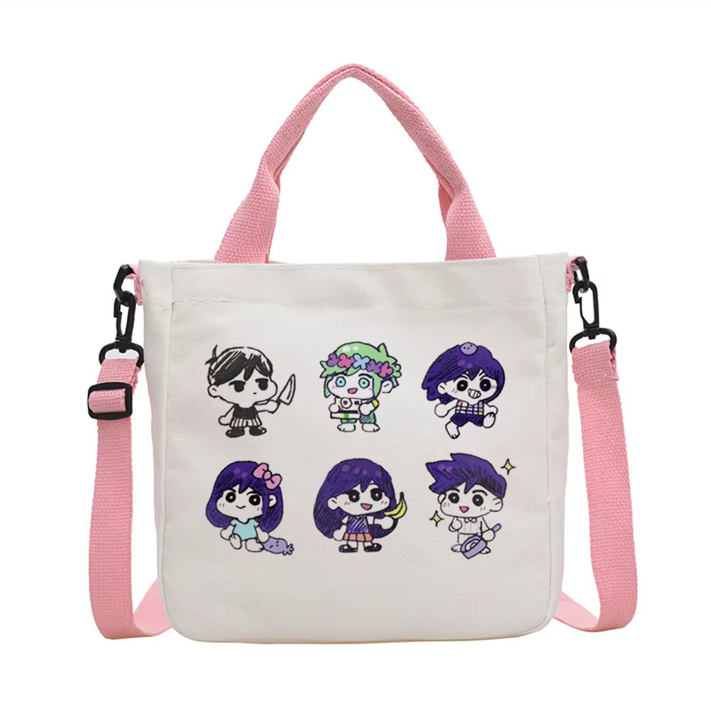Sac fourre-tout Omori, sac à provisions, sac à bandoulière, sac fourre-tout personnalisable, sac de courses femme
