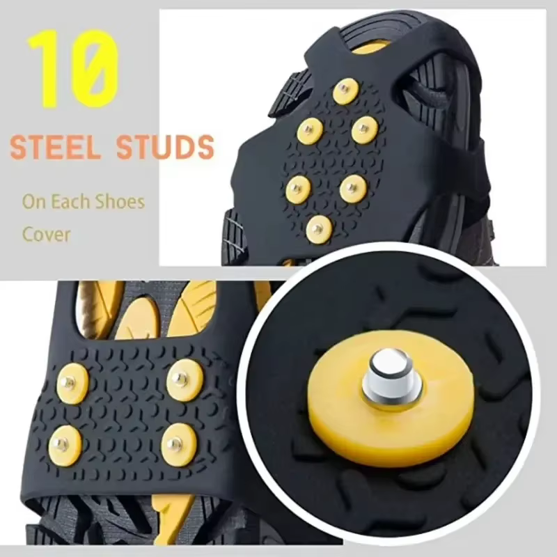 Crampons de Traction antidérapants à 10 dents