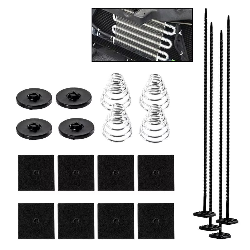 Accessoires pour ventilateur de radiateur de climatisation automobile : Kit de fixation avec serre-câbles, attaches, languettes et ressorts