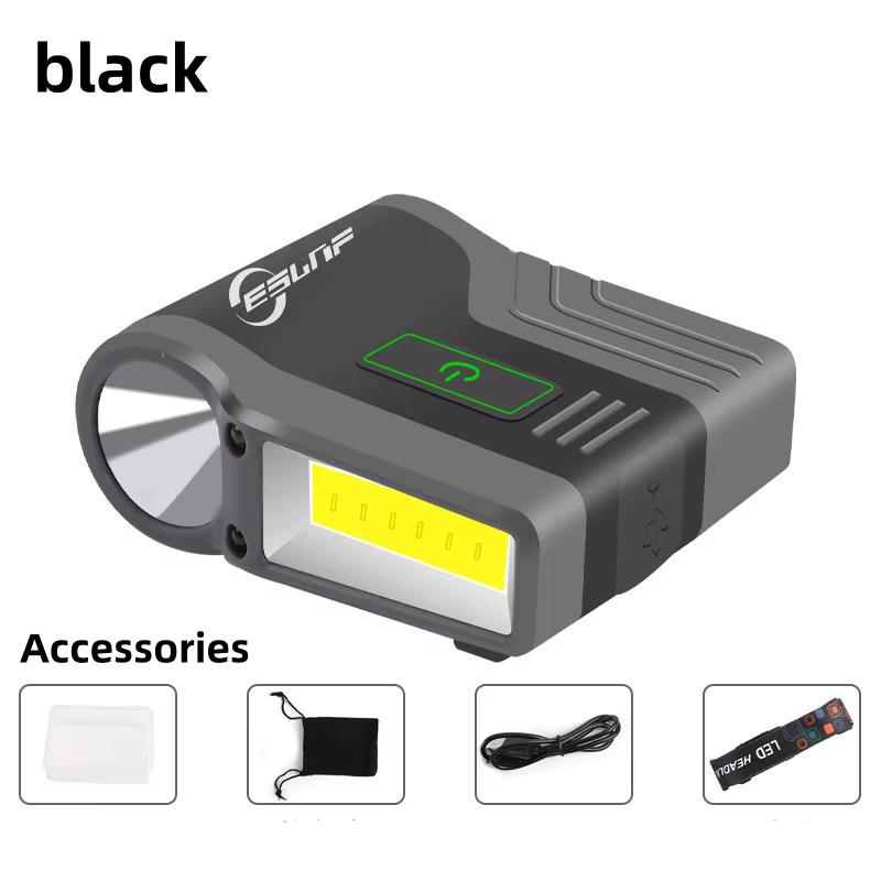 ESLNF lampe frontale à Induction intelligente étanche COB