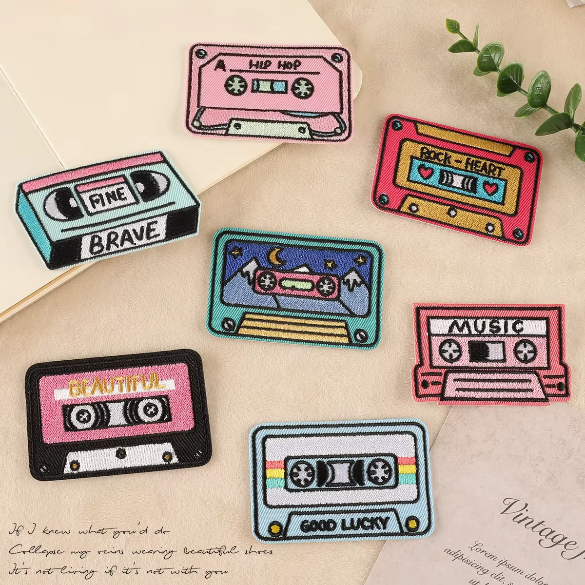 New Fashion Clothing Accessories Embroidery Camera Series Cartoon Patch Handbook DIY Luggage Decoration