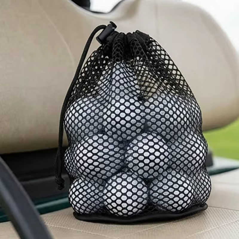 Sac en maille organisateur de balles noires