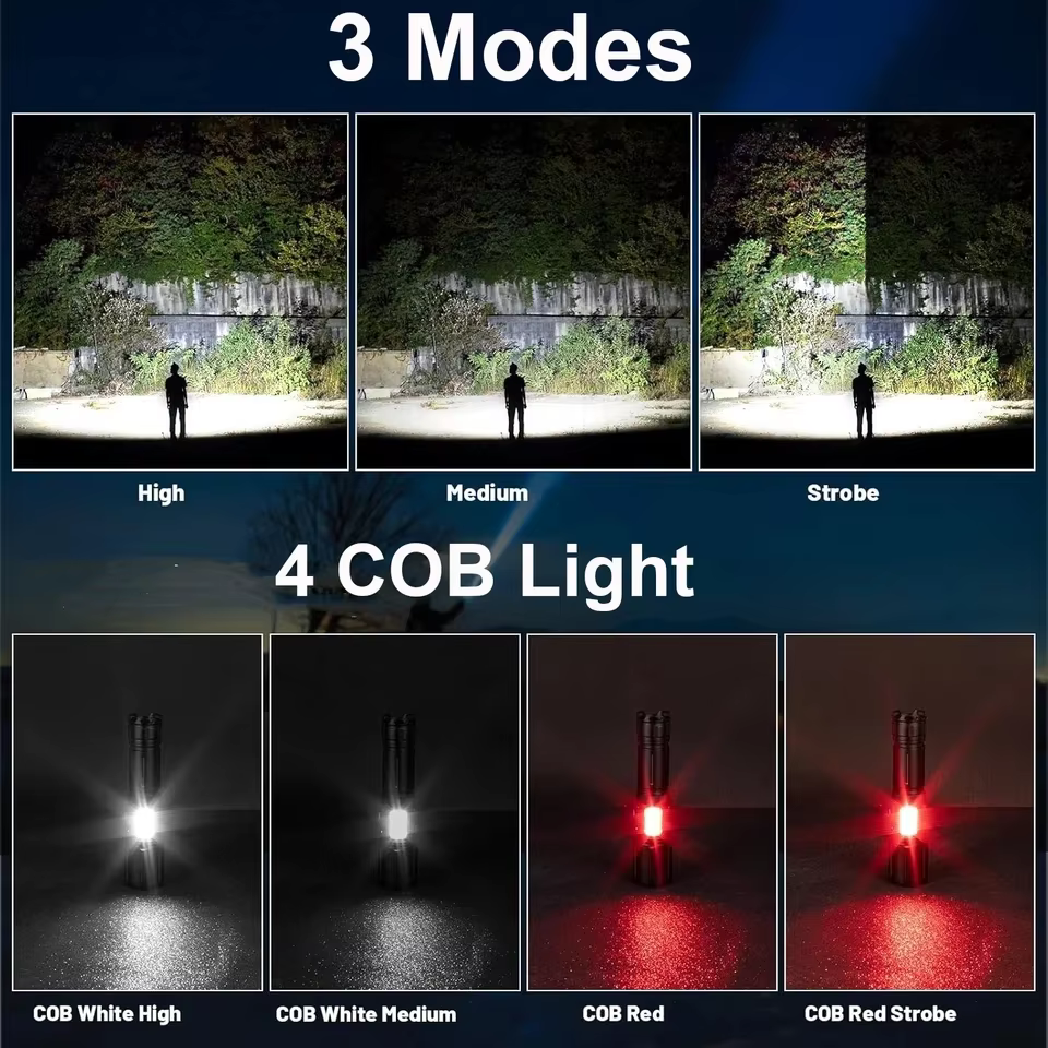 100000000LM lampe de poche Super puissante lampes