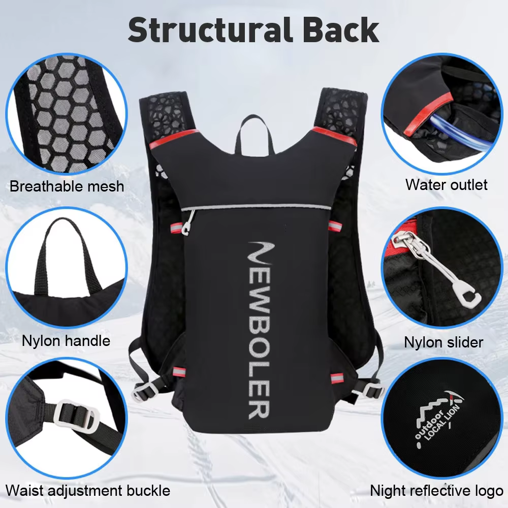 NEWBOLER Trail Running-sac à dos ultra-léger 5L