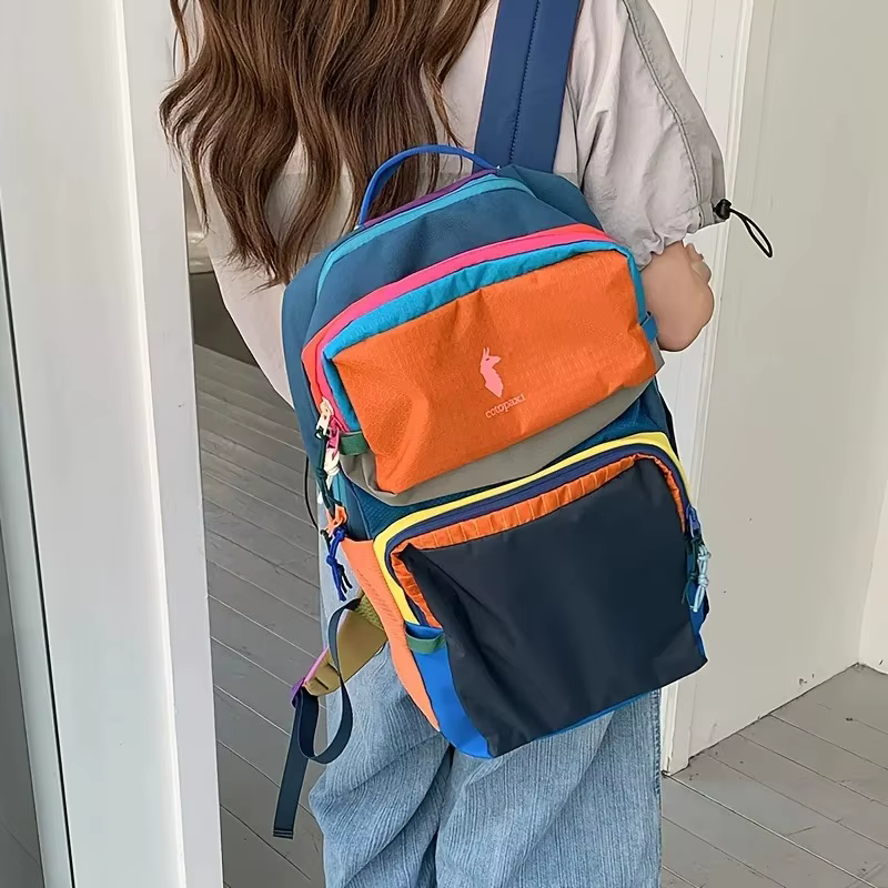 Sac à dos Alpaca multicolore unisexe léger et polyvalent pour le sport