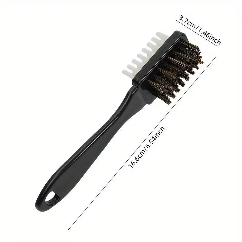 Kit de brosse de nettoyage pour chaussures 2 en 1 à double extrémité avec gomme - Plastique durable pour bottes en daim