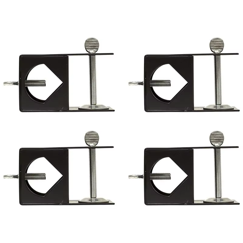 Pince de pont en métal noir, accessoire fiable pour Torches, Clip fixe I, cadre décoratif, Clip de fixation