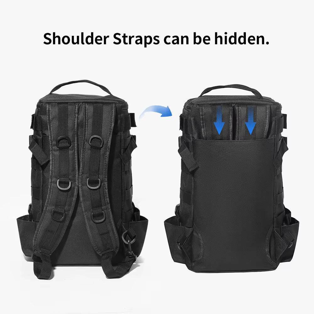 Sac à dos tactique de pêche avec porte-canne