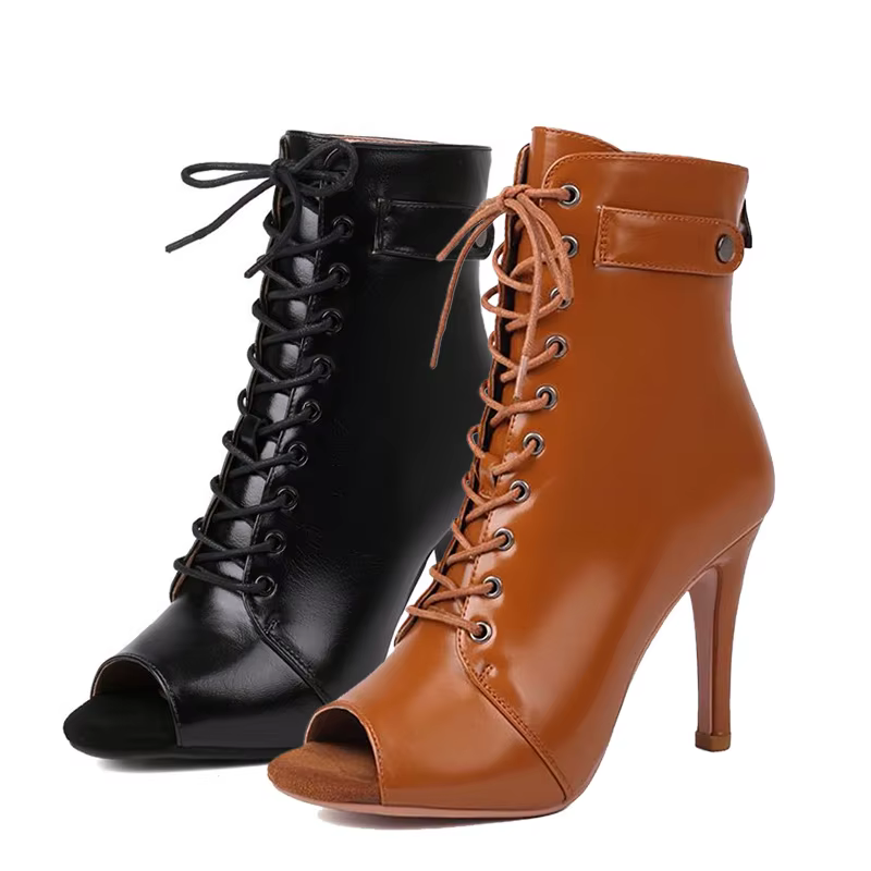 Chaussures de danse pour femmes, bottes de danse pour salle de bal latine, bottes pour filles, talons aiguilles Sexy, chaussures de fête Salsa à la mode