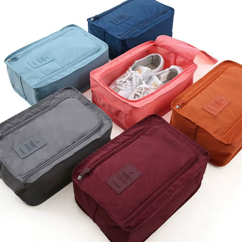 Sacs à chaussures portables, supports de voyage, stockage pliable étanche multifonction, poudres à chaussures haute capacité