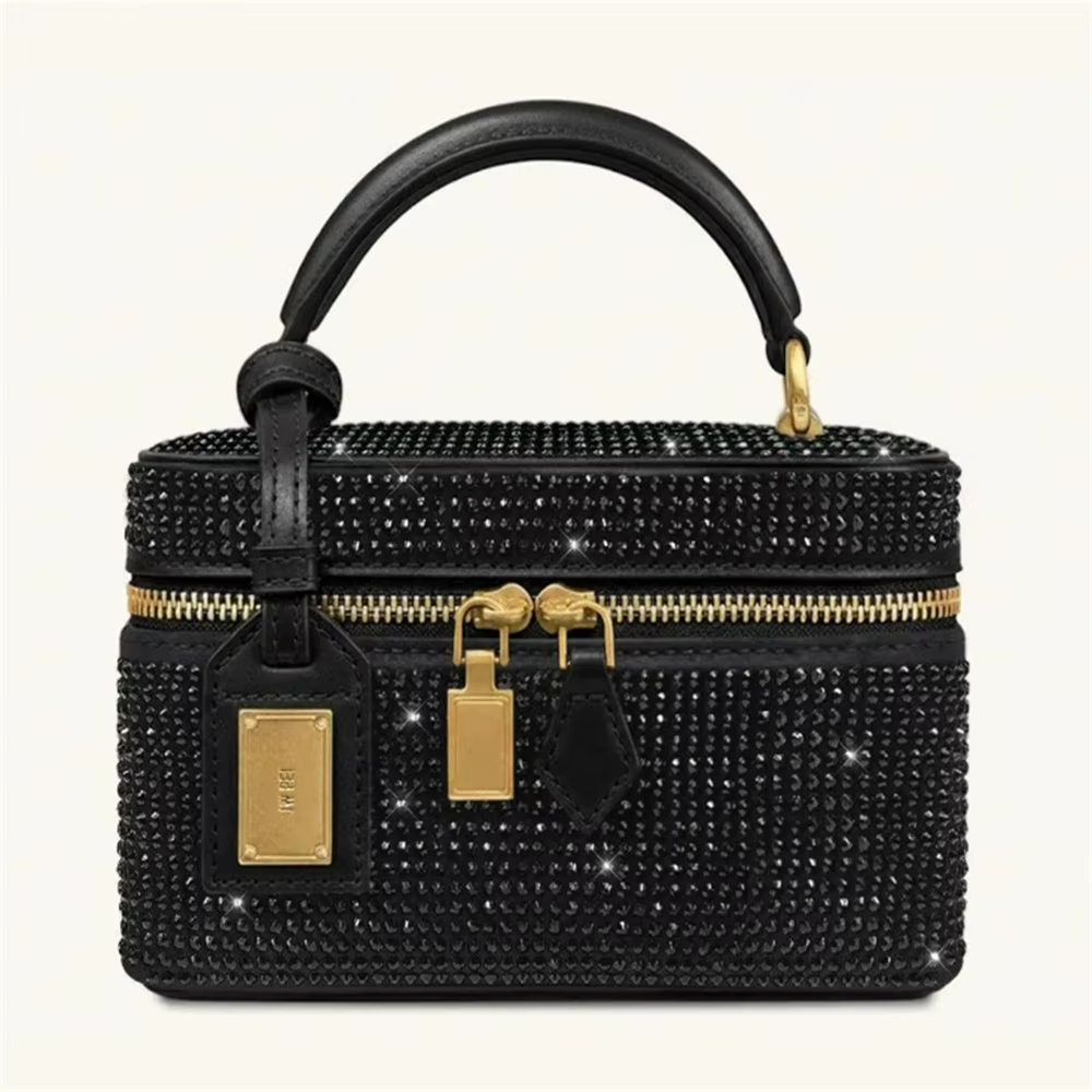 Nouveau sac à main carré JWPEI Cleo à imprimé crocodile et orné de diamants, sac à bandoulière, petit sac carré