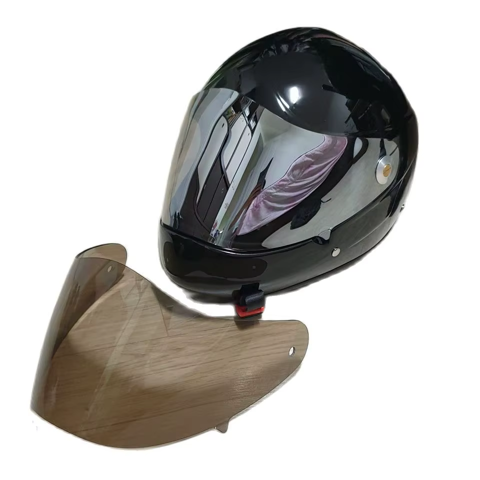 Visière miroir longue pour casque Paraplide, visière transparente, pare-soleil fumé, visière en verre avec toutes les pièces
