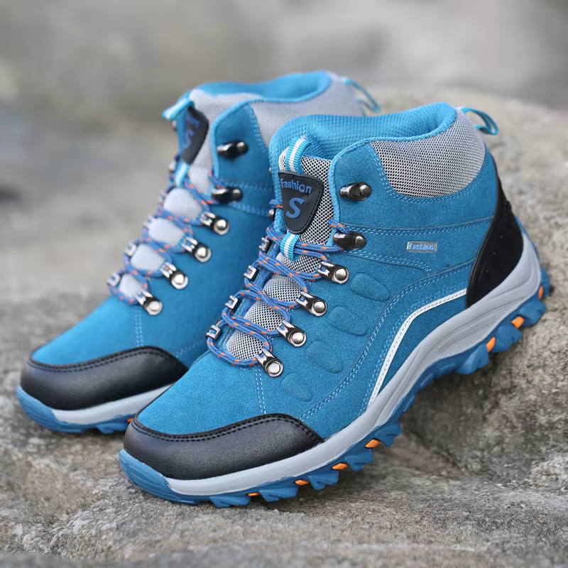Chaussures de Randonnée Bleues Confortables pour Homme et Femme, Baskets de Trekking, de dehors de Plein Air, Grande Taille 46, Offre Spéciale
