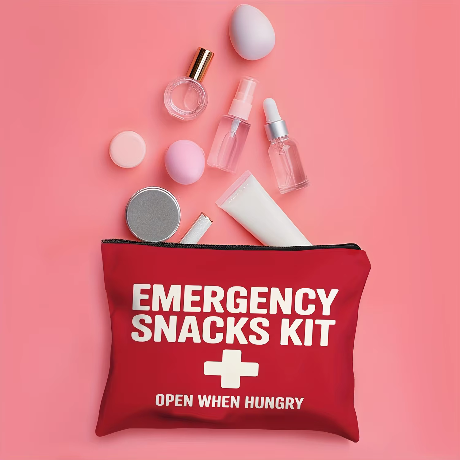 Sac de trousse de premiers secours et de collations d'urgence avec symbole de la croix rouge – Organisateur portable