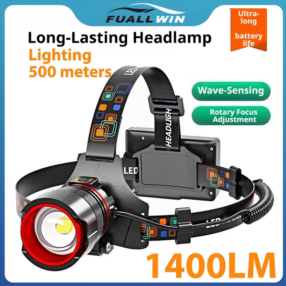 Lampe frontale LED ultra-lumineuse