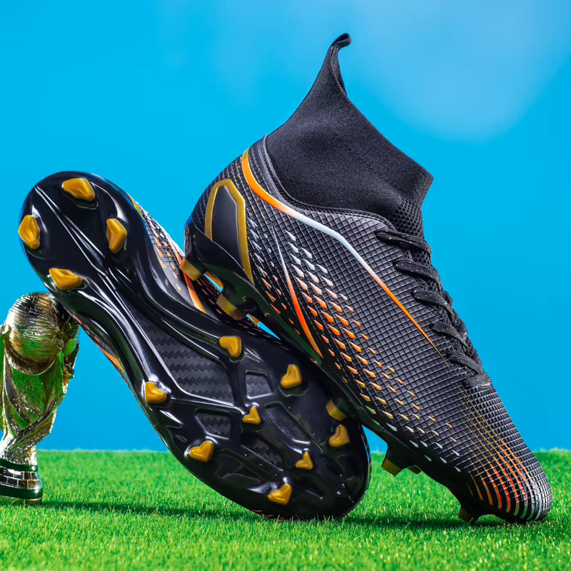 Chaussures de football respirantes unisexes pour hommes, chaussures d'entraînement professionnelles, chaussures de football en plein air, gazon, match de futsal, Ange, non ald