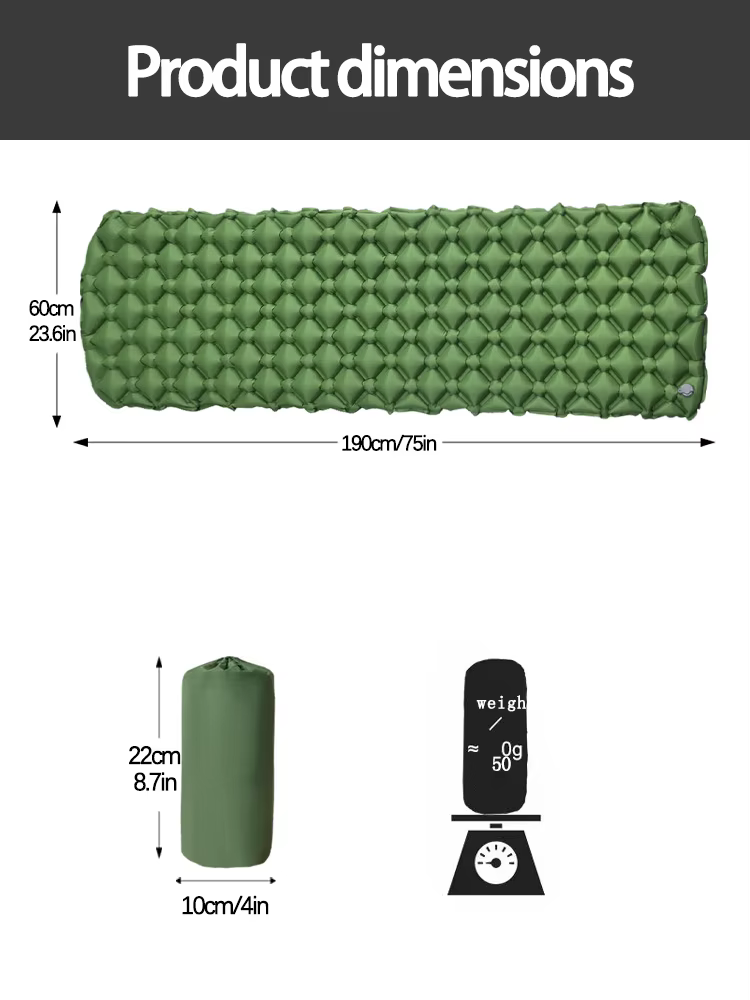 Matelas gonflable de camping pliant