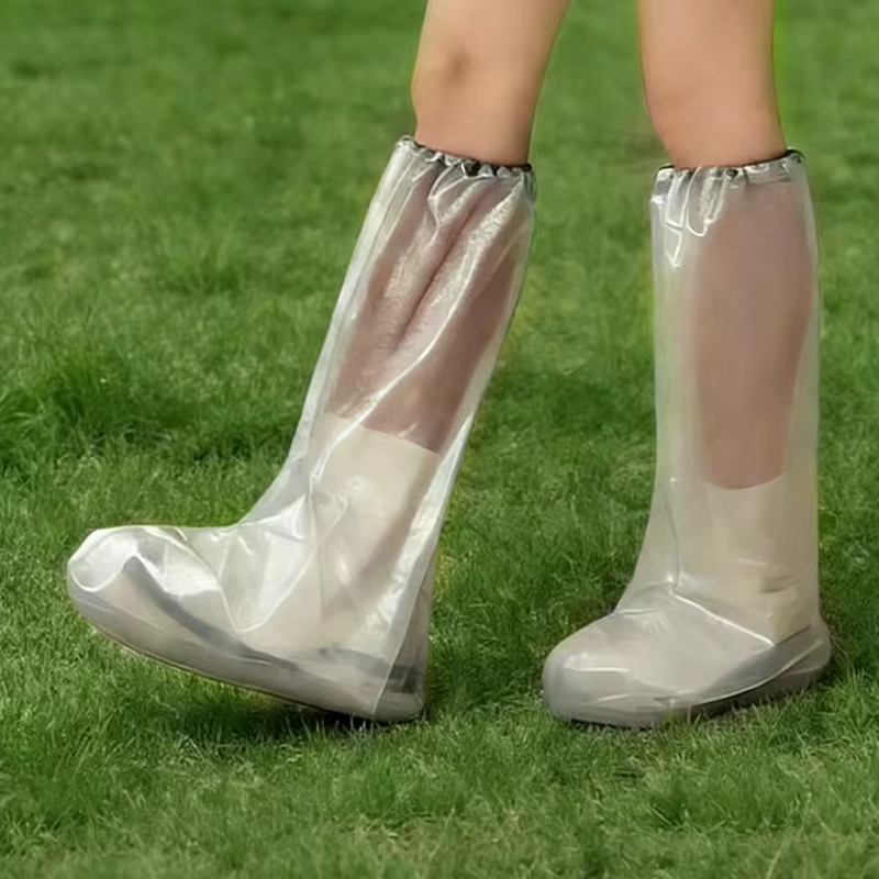 5 paires de couvre-chaussures jetables imperméables et antidérapants