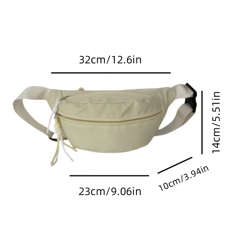 Nouvelle sacoche de poitrine japonaise pour femmes, sac banane polyvalent en nylon, petit et léger, sac d'extérieur original et léger