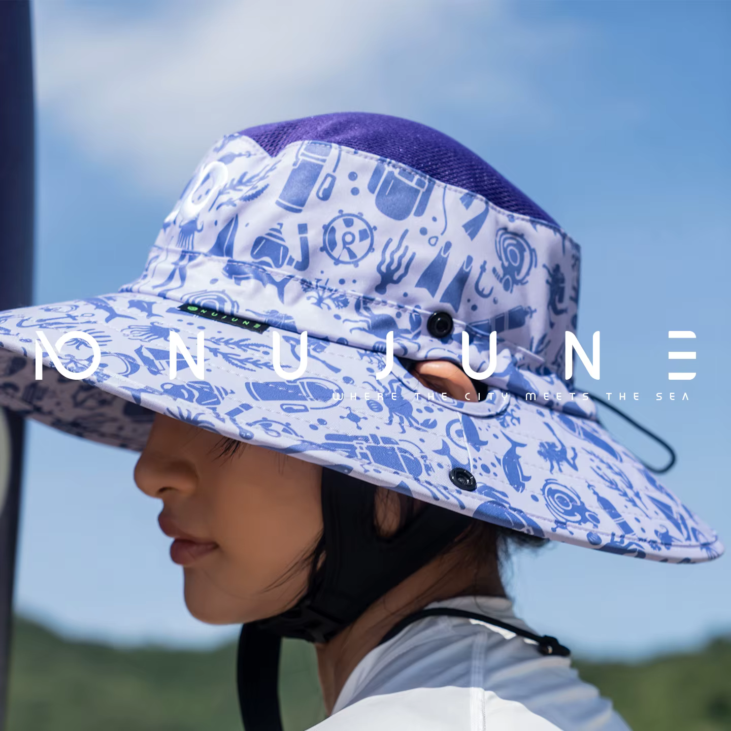 Nu-juin – chapeau de randonnée respirant, Protection solaire réglable pour hommes et femmes, casquette de pêche en plein air, escalade, sport, seau, chapeaux de Camping