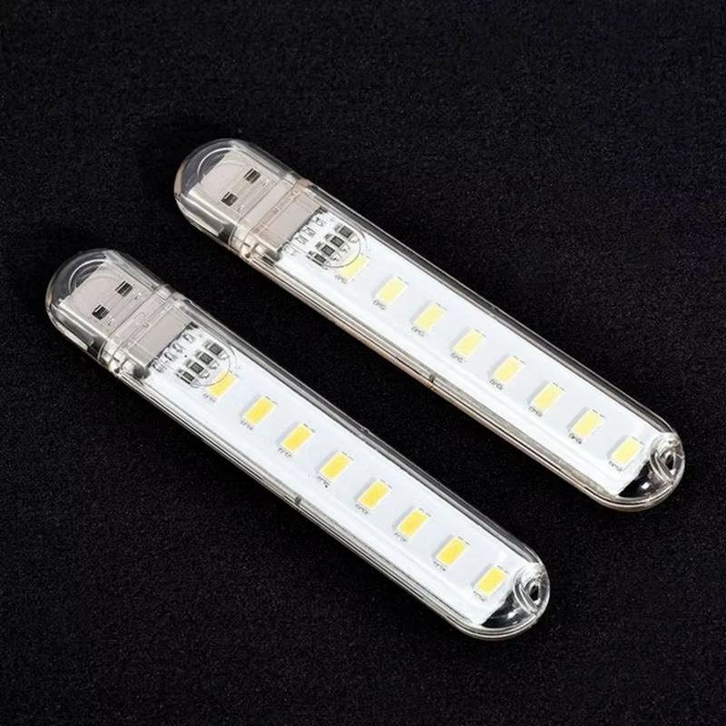 1 pièces 8 LED Mini lampe USB Portable DC 5V Camping USB éclairage pour PC
