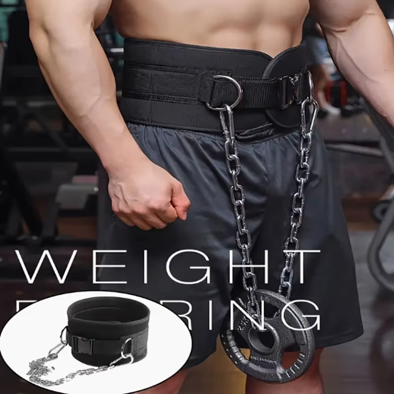 Ceinture de trempage d'entraînement physique avec chaîne en métal solide pour les exercices de gymnastique