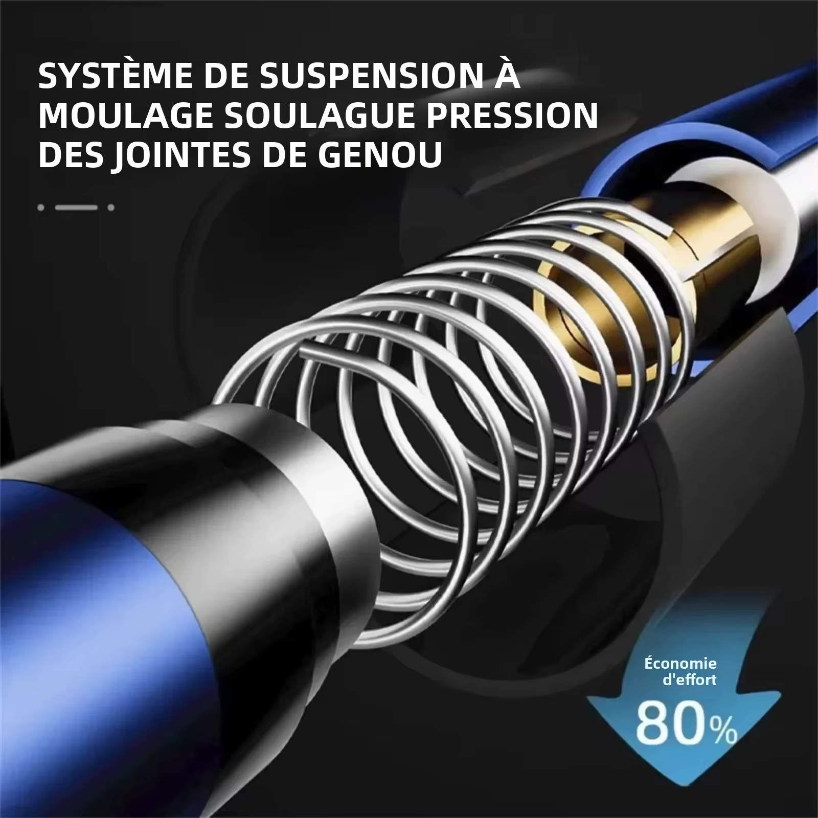 Bâtons de randonnée ultralégers à 3 sections