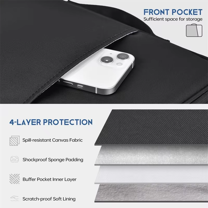 Étui pour ordinateur portable avec poignée imperméable et antichoc pour Macbook Air 11 12 13 13,6 pouces, puce M4 M3 M2, accessoires pour Mac Book