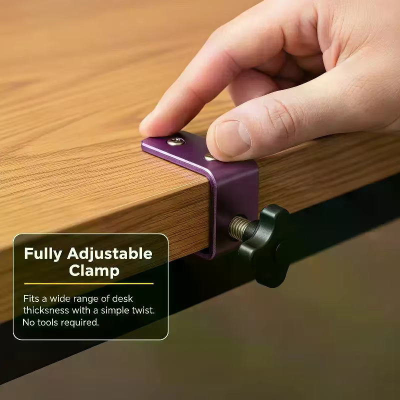 Support de sac réglable pour bord de bureau