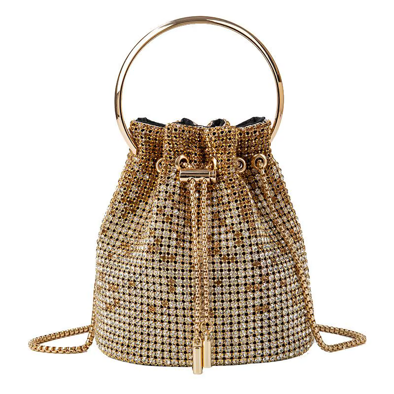 Sac Seau Diamant pour Femme – Sacs à Bandoulière Bling-Bling en Strass, Sac Fourre-Tout Tendance, Sac à Main de Luxe, Sac Bandoulière
