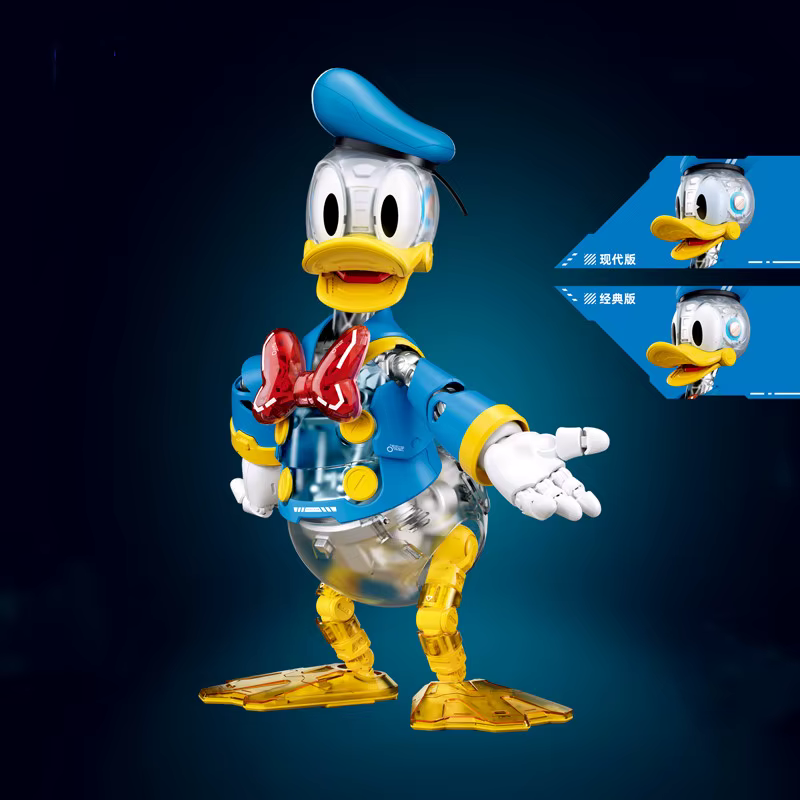NOUVEAU Sluban Pleyerid Mickey Donald Duck Figurine d'action Anime Modèle Statue Jouets à assembler Ornement de bureau Cadeaux d'anniversaire