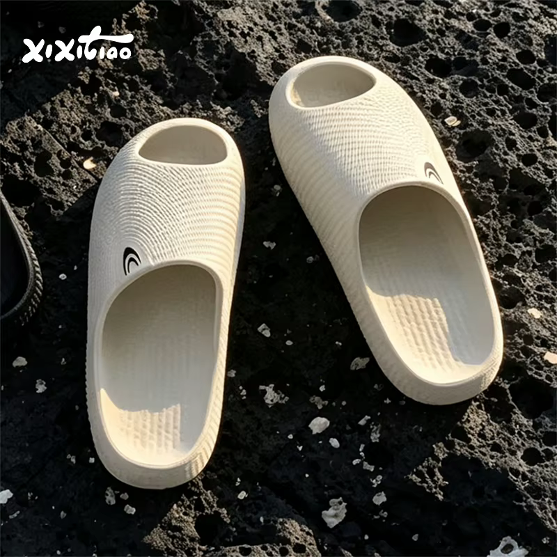 XIXITIAO – pantoufles d'été à plateforme pour hommes et femmes, pantoufles de salle de bain intérieures en EVA, douces, confortables, couleur unie, antidérapantes