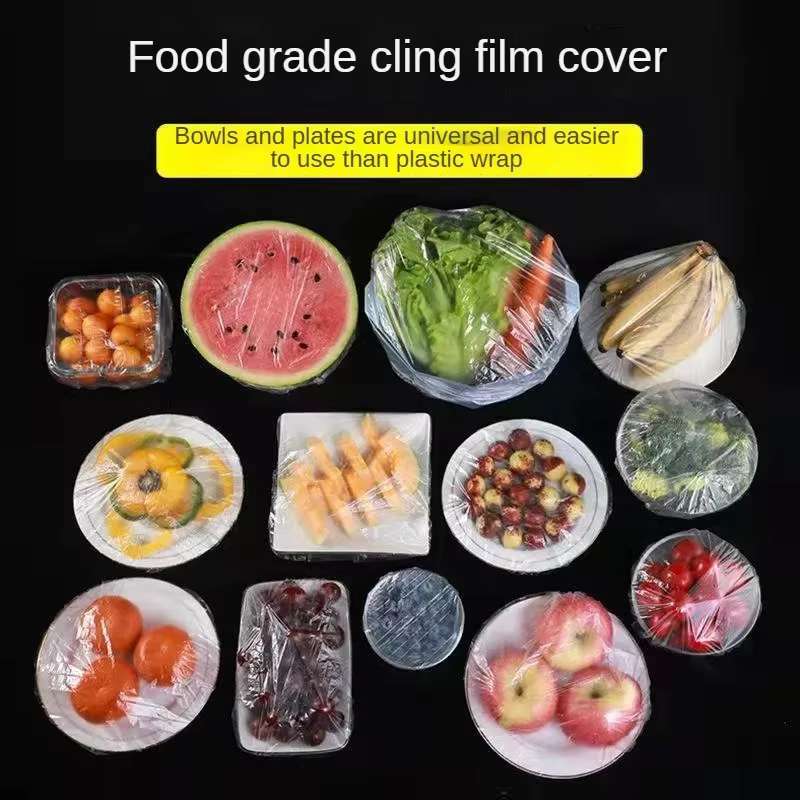 Couvercle alimentaire jetable réutilisable, enveloppe en plastique, couvercles alimentaires élastiques durables pour bols, couvercles d'assiettes élastiques pour sac d'économie de nourriture de cuisin