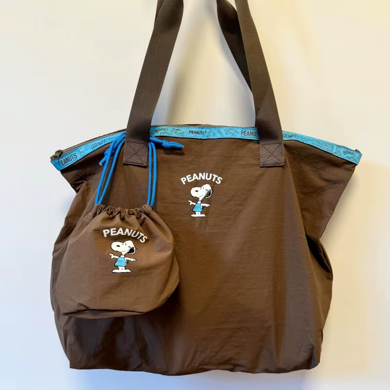 Sac de voyage Snoopy grande capacité, pliable, léger, bagage à main, sac de sport portable, sac de voyage pour les vacances