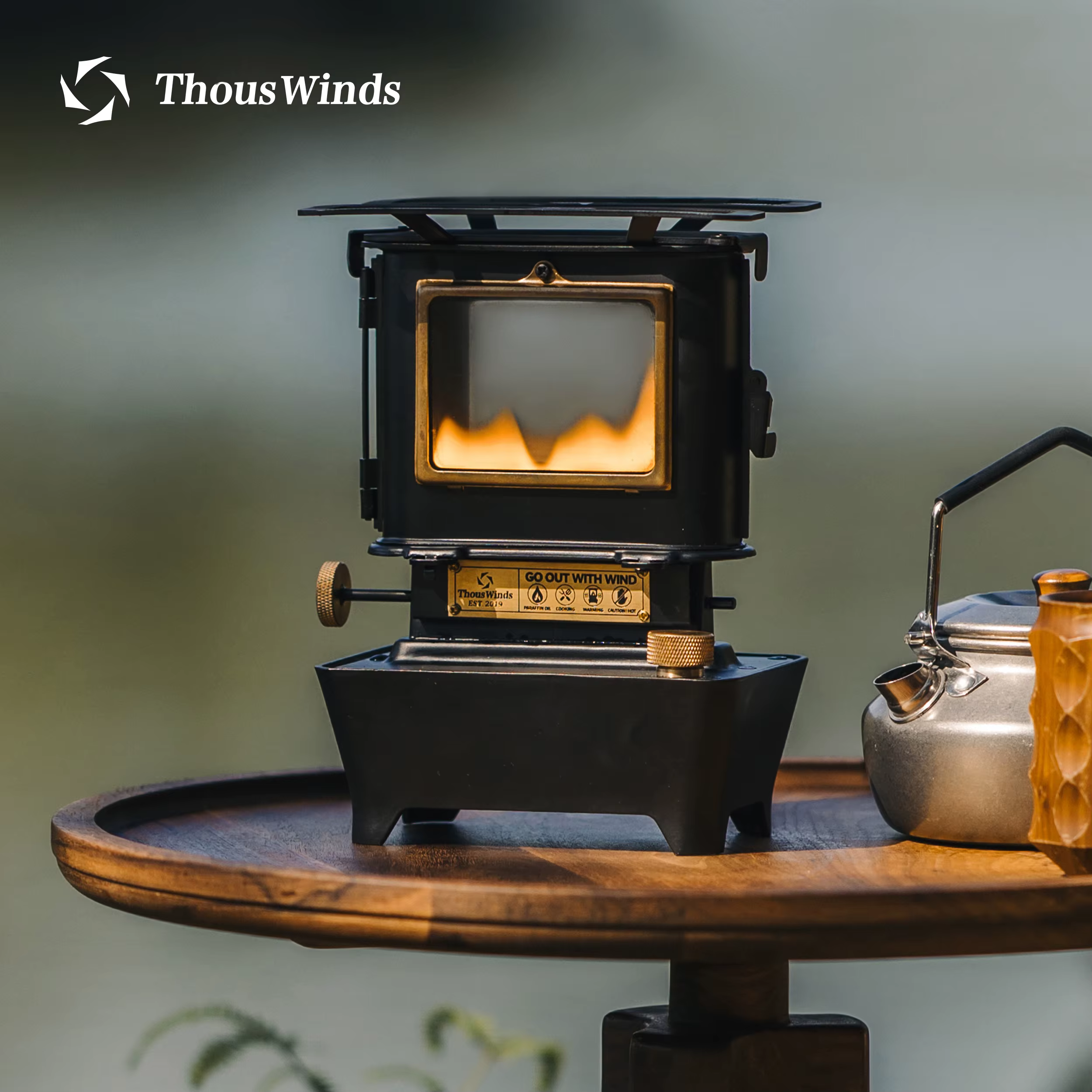 Thous Winds-Réchaud à lampe à huile portable