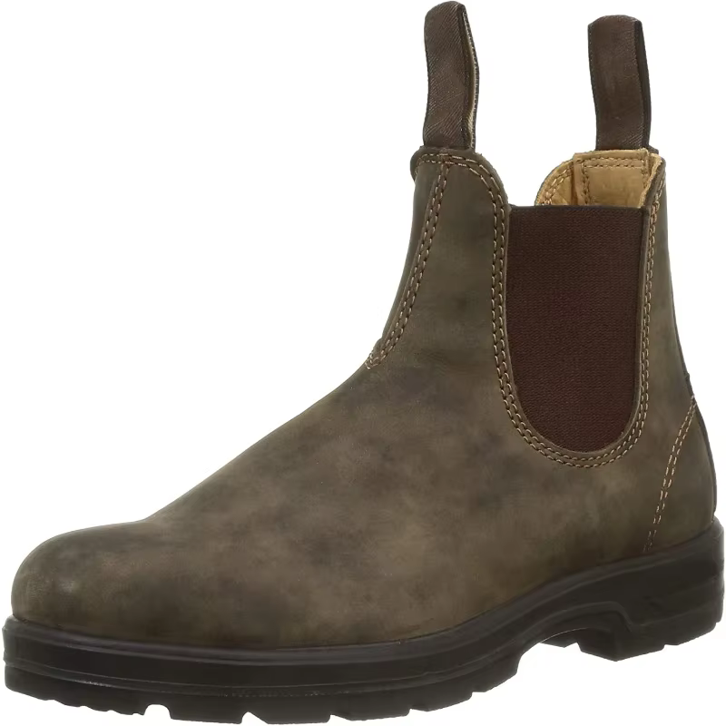 Chaussures unisexes antidérapantes pour l'extérieur, bottes rétro en cuir pour Couple, Cowboy d'hiver en plein air, Botas Cuturno Masculinas, 2024
