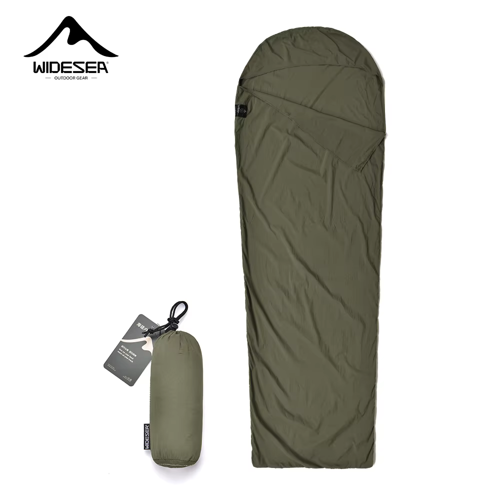 Widesea Camping sac de couchage doublure ultraléger momie sac