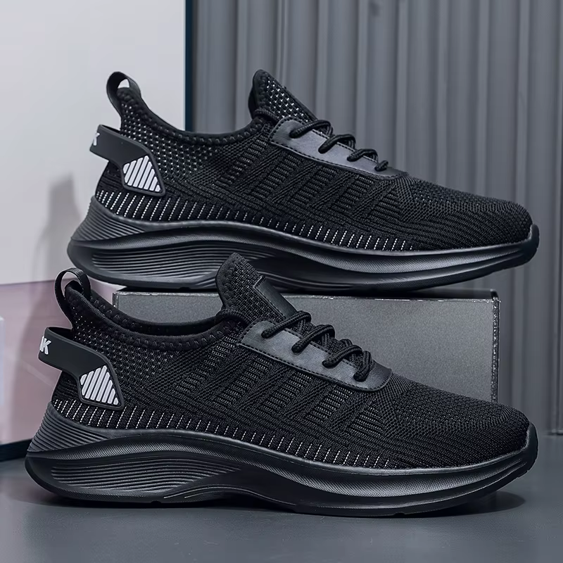 Chaussures pour hommes, grande taille 48 49 50, chaussures d'été respirantes en tissu maille, chaussures de sport pour hommes, chaussures de sport légères et décontractées, chaussures de marche