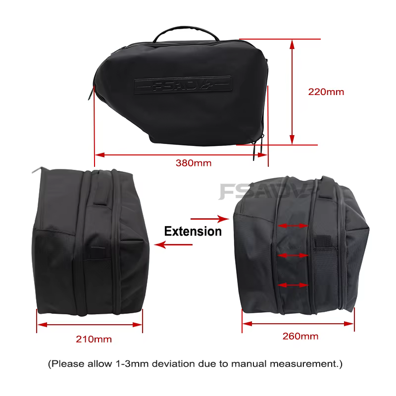 1 paire pour BMW R1300GS R1300 GS R 1300GS ADV 2023 2024 valises de moto sac intérieur boîte à outils coque latérale sacoche de selle
