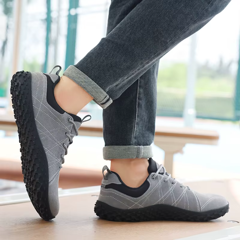 Chaussures de randonnée en daim pour hommes de grande taille à large pied