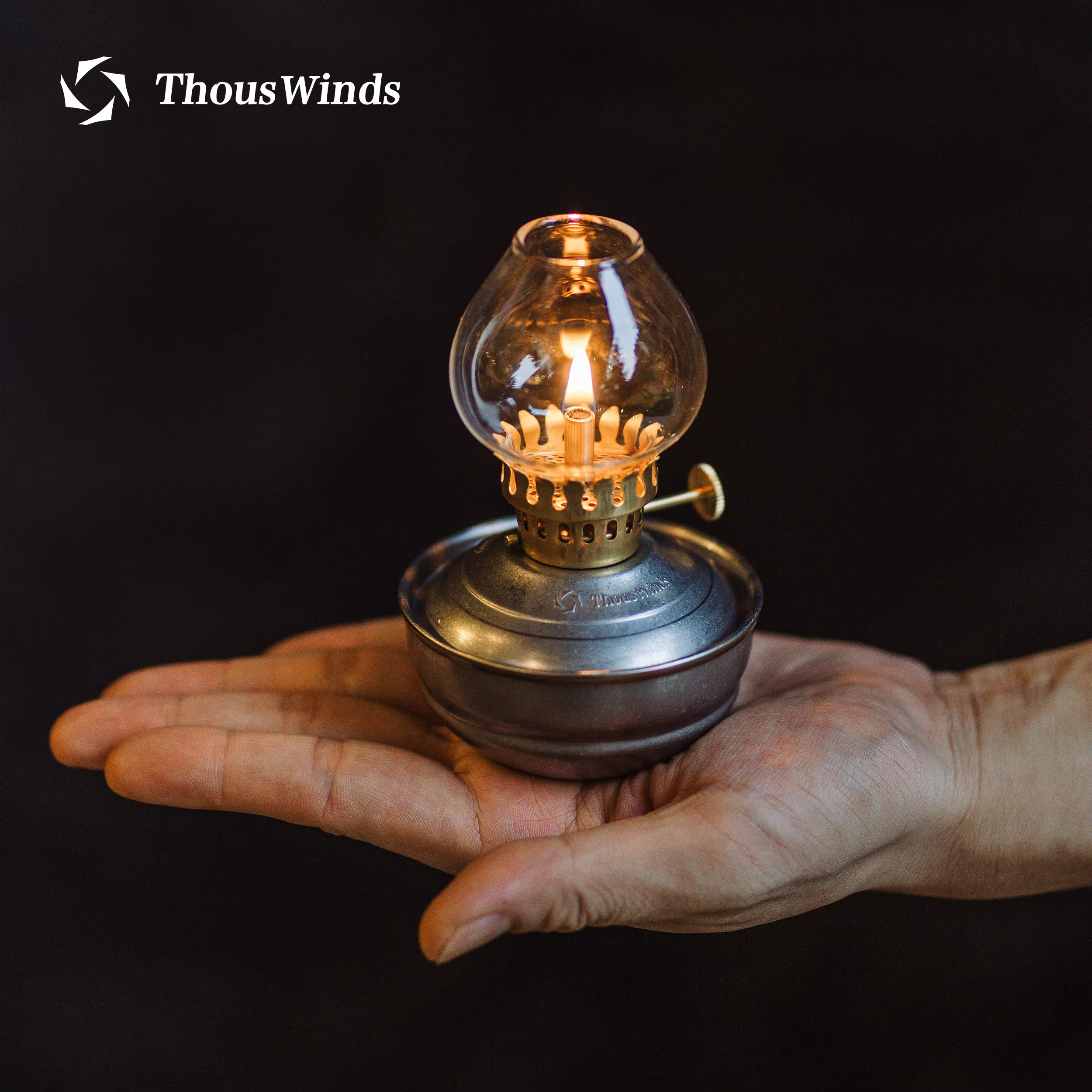 ThousWinds Luminara Mini lampe à huile coupe-vent lanterne de Camping 20h longue durée d'éclairage Portable rétro lumière Camping en plein air randonnée