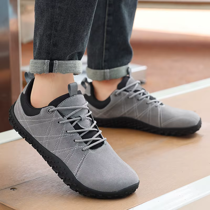 Chaussures de randonnée en daim pour hommes de grande taille à large pied