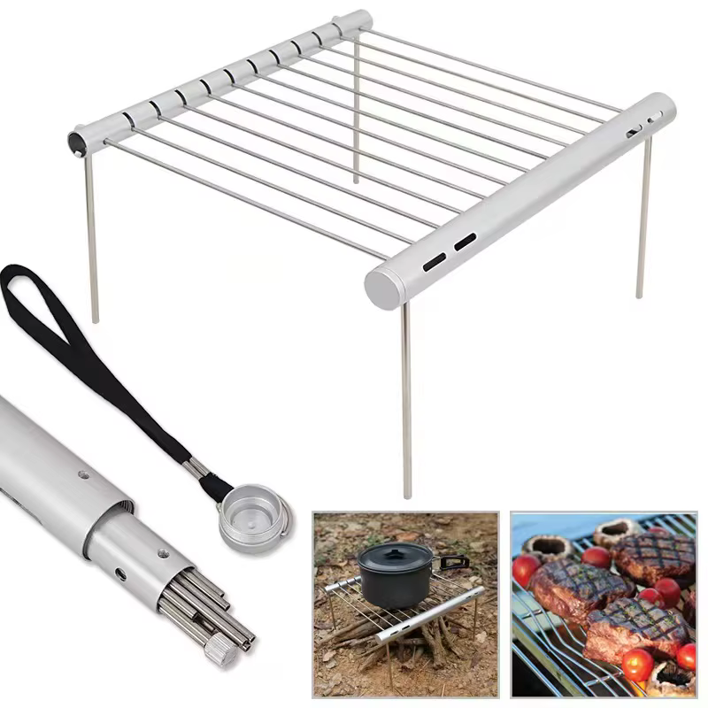 Mini barbecue de poche portable en acier inoxydable