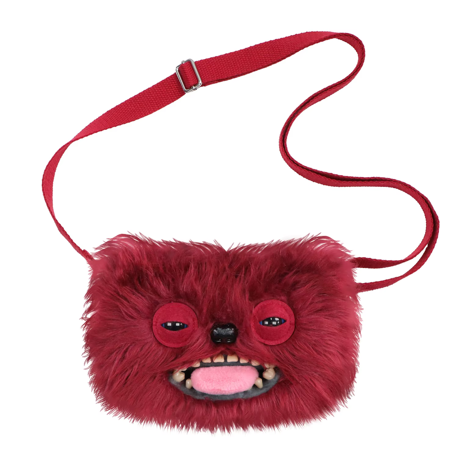 Sac bandoulière en peluche Fugglers Ugly Teeth Monster, petit sac mignon Fuggs, sac de rangement à bandoulière, pochette pour téléphone, appareil photo