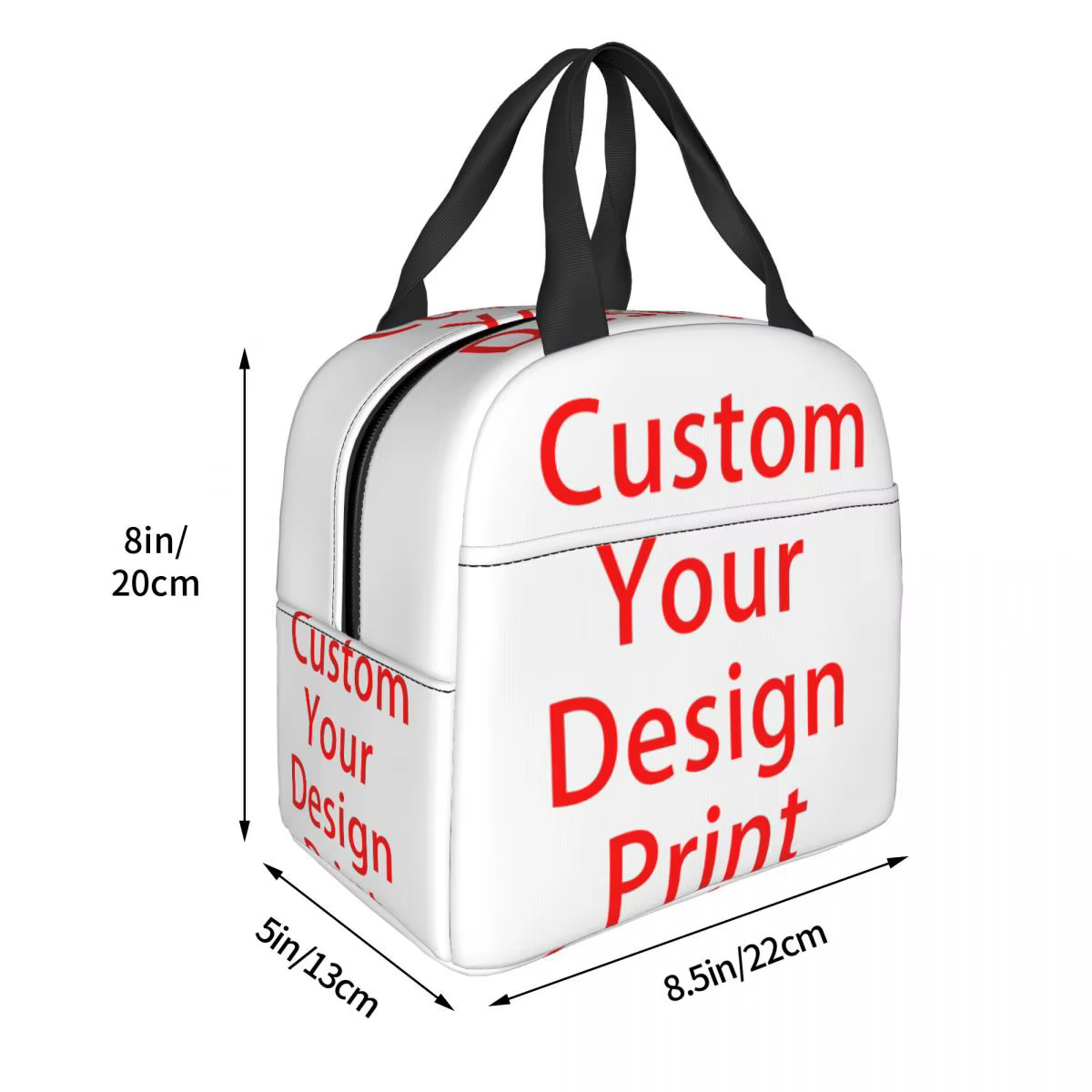 Sac à lunch isotherme personnalisé pour femme, réutilisable, logo personnalisé imprimé, glacière, boîte à lunch thermique, bureau, travail, école