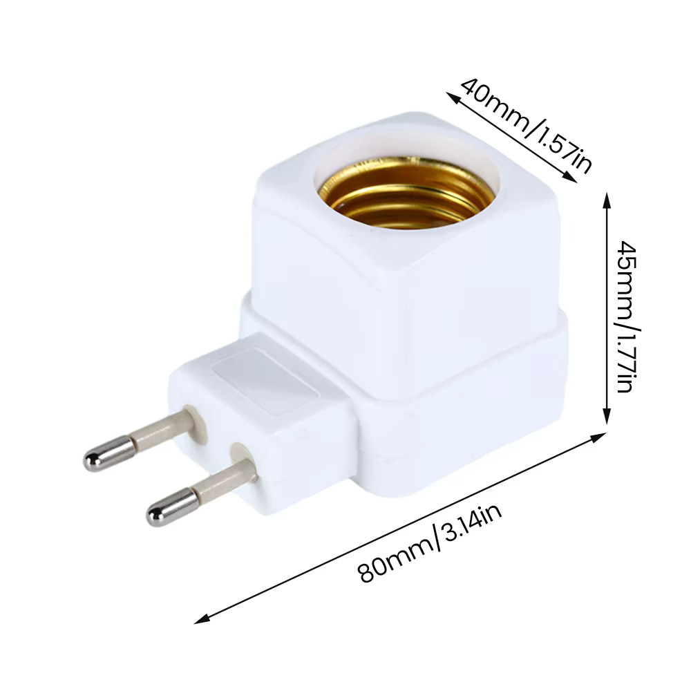 Support de lampe hélicoïdal intégré avec interrupteur, douille de lampe LED, 220V