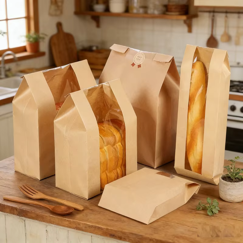 Sacs en papier kraft jetables imperméables