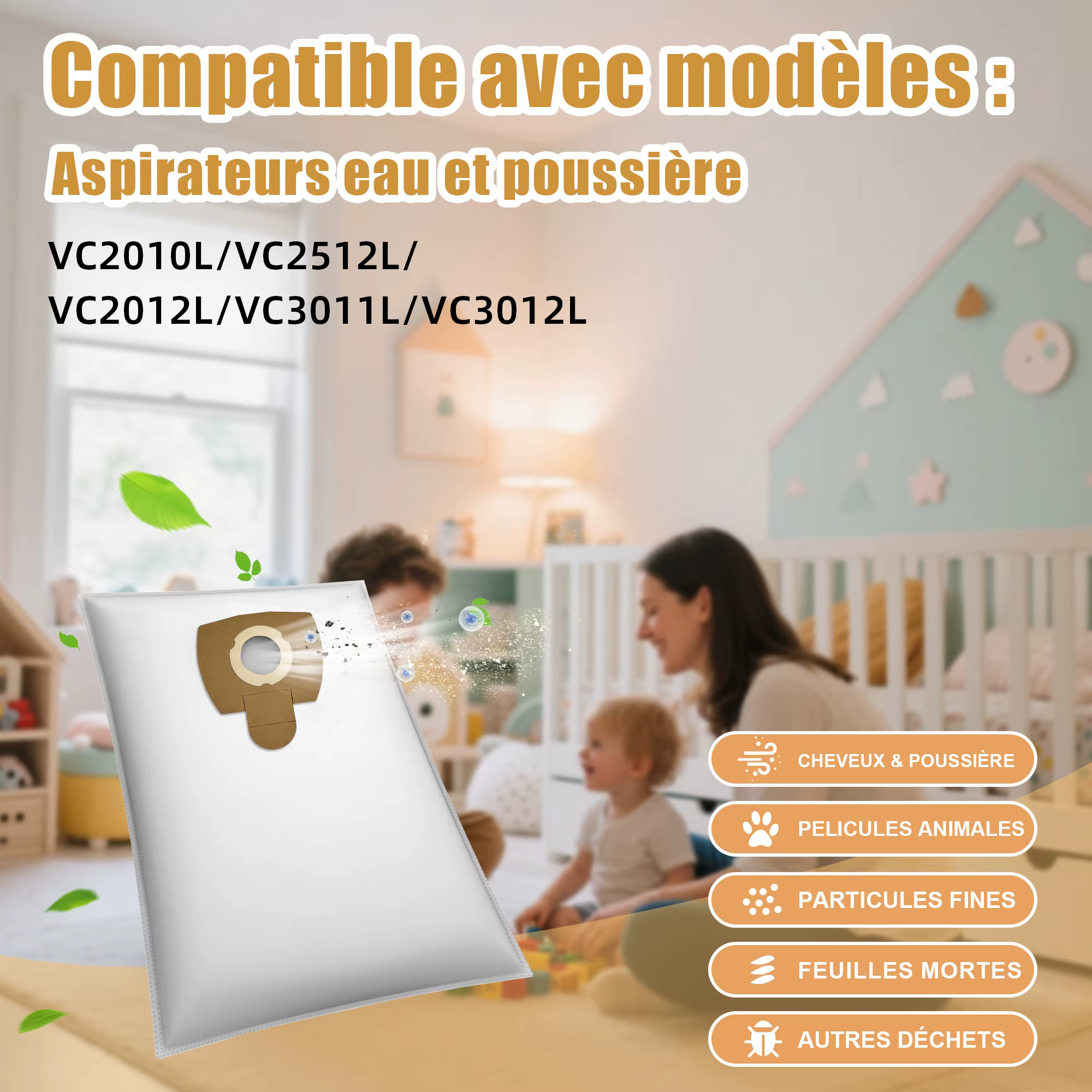 Sacs d'aspirateur pour Makita 446L VC2010L VC3011L VC2511 VC 2512 L 1025L 412/415 912/915 VC3011L P-72899 3511L VC2012L 9920