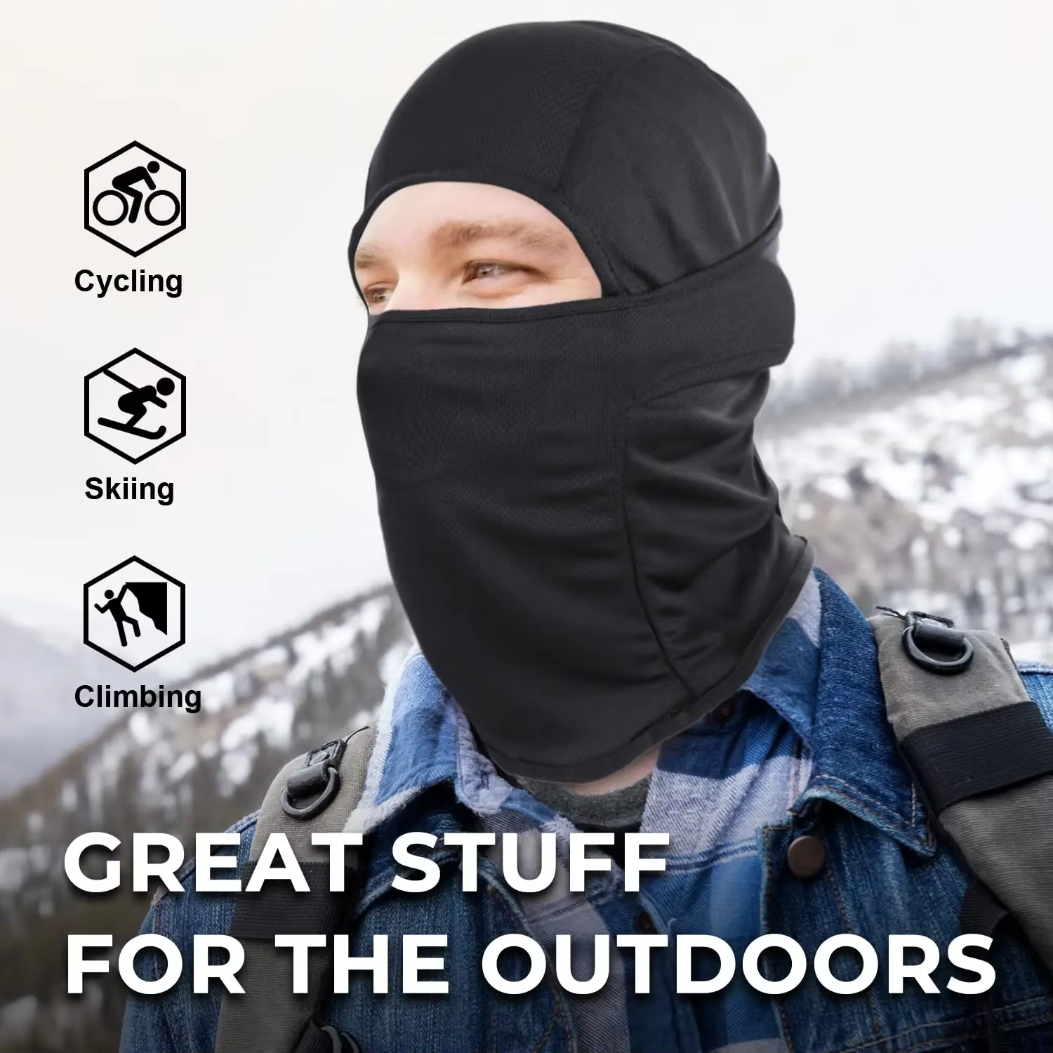 Cagoule masque de Ski couverture complète pour hommes et femmes